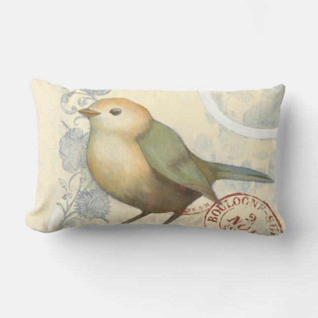 Geel en groen op  achtergrond kussen (Voorkant)