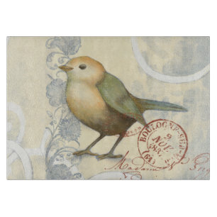 Geel en groen op  achtergrond snijplank