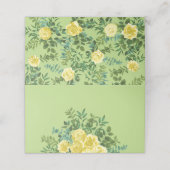 Geel en groen Roos Vintage Wedding (Buitenkant ongevouwen)
