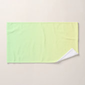 Geel en groen verloop bad handdoek (Handdoek)