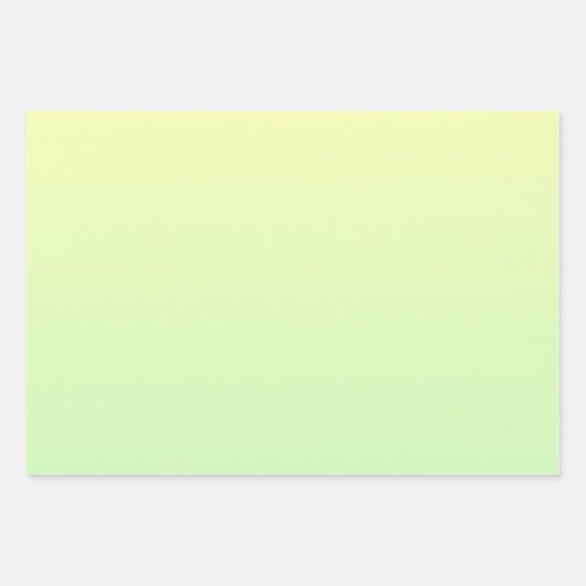 Geel en groen verloop inpakpapier vel (Voorkant 2)