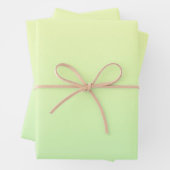 Geel en groen verloop inpakpapier vel (In situ)