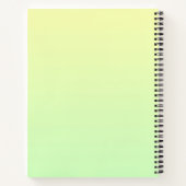 Geel en groen verloop notitieboek (Achterkant)