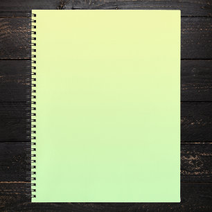 Geel en groen verloop notitieboek