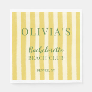 Geel en Groen Zomer Bachelorette Servet