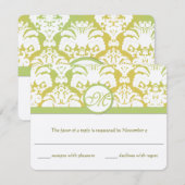 Geel en Groene Aardtonen RSVP (Voorkant / Achterkant)