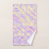 Geel- en lavendedoekset bad handdoek (Handdoek)