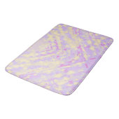 Geel en lavender Bath Mat (Gekanteld)