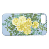Geel en Licht Blauw Roos Lentweduwen Case-Mate iPhone Case (Achterkant (Horizontaal))