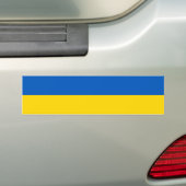 Geel en lichtblauw - SHOW UW SUPPORT Bumpersticker (Op auto)