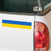 Geel en lichtblauw - SHOW UW SUPPORT Bumpersticker (Op Truck)