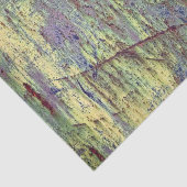 Geel en magenta Rusted Metal Pattern 2 Tissuepapier (Detail)