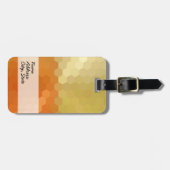 Geel en Oranje Chevron Seamless Pattern 2 Bagagelabel (Voorkant horizontaal)