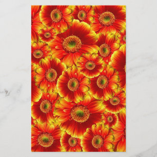Geel en Oranje Gerbera Daisies Briefpapier
