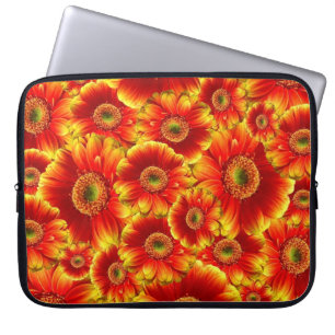 Geel en Oranje Gerbera Daisies Laptop Sleeve