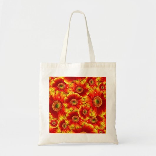 Geel en Oranje Gerbera Daisies Tote Bag (Voorkant)
