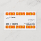 Geel en Oranje LED-stijlpijlen - Wit Visitekaartje (Achterkant)