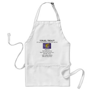 "Geel en Oranje natte forel" Apron Standaard Schort
