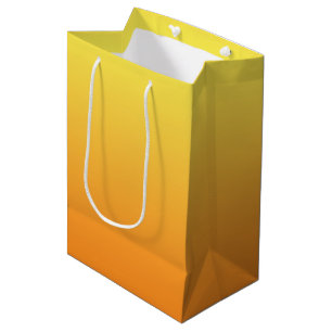 Geel en Oranje Ombre Medium Cadeauzakje