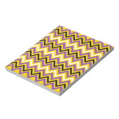 Geel en Paars Chevron Pattern Notitieblok (Gedraaid)