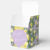 Geel en Paars  Elegant Spring Wedding Bedankdoosjes (Geopend)