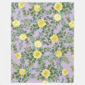 Geel en Paars  Elegant Spring Wedding Fleece Deken (Voorkant)