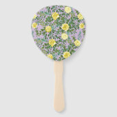 Geel en Paars  Elegant Spring Wedding Handwaaier (Achterkant)