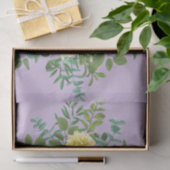 Geel en Paars  Elegant Spring Wedding Tissuepapier (Geschenk)