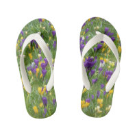 Geel en Paars Kroatisch Kinder Teenslipper