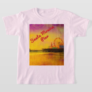 Geel en Paars Santa Monica Pier T-shirt