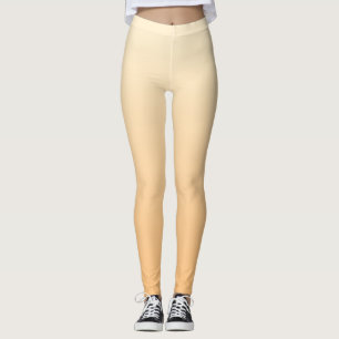 Geel en perzikkleurverloop leggings