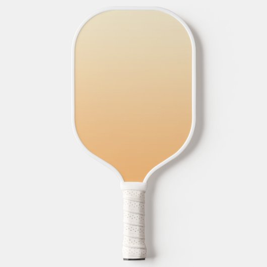 Geel en perzikkleurverloop pickleball paddle (Voorkant)