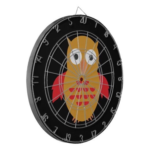 Geel en rood dartbord (Voorkant Links)