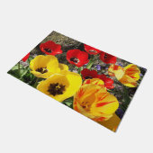 Geel en rood  deurmat (Schuin)