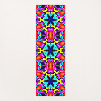 Geel en rood gepatenteerde yoga mat