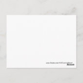 Geel en rood gestreept Gerbera Daisy Sunflower Briefkaart (Achterkant)