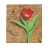 Geel en rood Tulip Notitieblok (Voorkant)