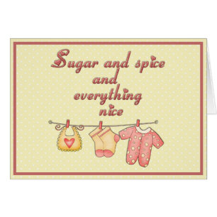 Geel en roze Baby shower voor suiker en specerijen