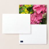 Geel en roze blanco folie kaarten (Display)