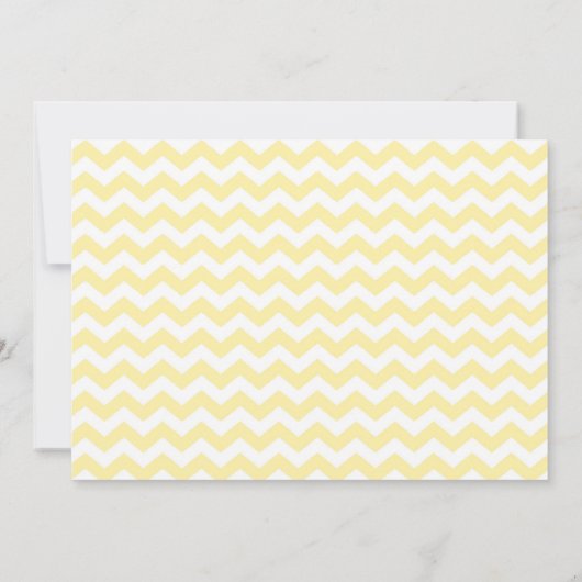 Geel en Roze Chevron Uitnodiging (Achterkant)