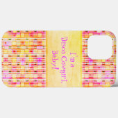 Geel en Roze Cowgirl Fringe Case-Mate iPhone Case (Achterkant (horizontaal))