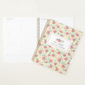 Geel en Roze Floral leraar Planner (Display)