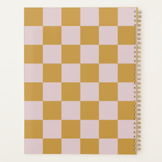 Geel en Roze Geruit Planner