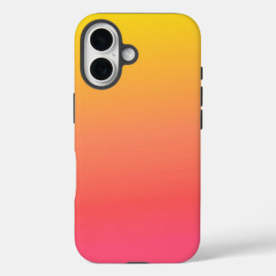 Geel en roze gradiënt iPhone 16 hoesje