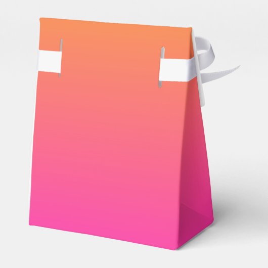 Geel en roze gradiënt ombre bedankdoosjes (Achterkant)