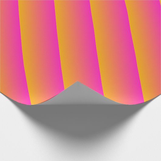 Geel en roze gradiënt ombre cadeaupapier (Hoek)