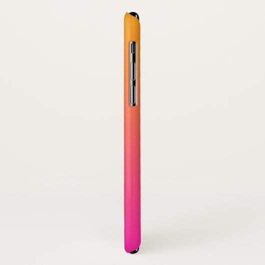 Geel en roze gradiënt ombre Case-Mate iPhone case (Achterkant/links)