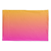 Geel en roze gradiënt ombre kussensloop (Achterkant)
