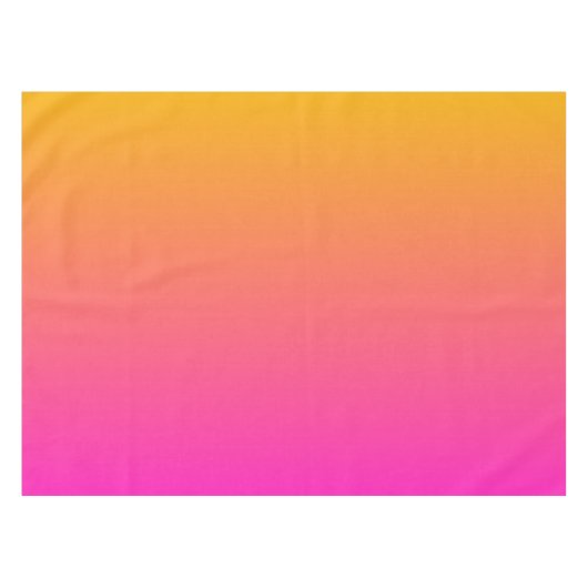 Geel en roze gradiënt ombre tafelkleed (Voorkant (Horizontaal))