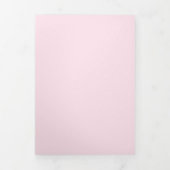 Geel en roze kleurstof drieluik uitnodiging (Cover)